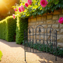 Staudenhalter massiv mit Herzen Staudenbinder gebogen Zaunstecker Rankhilfe Eisen verrostet Rost H/T/B: 61x24x57 cm