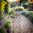 FARFA Rankgitter Rankhilfe Rankgerüst für Kletterpflanzen Metall Staudenhalter  H/B/T 135/30/0,5 cm