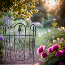 3-er Set Staudenhalter Staudenbinder bodennah rund Rankhilfe 58cm Durchmesser Eisen braun