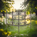 Staudenhalter AGRI Staudenbinder Strauchhalter halbrund Rankhilfe H/B/T: 61/70/32 cm Metall dunkelbraun