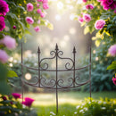 Staudenhalter AGRI Staudenbinder Strauchhalter halbrund Rankhilfe H/B/T: 61/70/32 cm Metall dunkelbraun