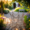 Rankhilfe Krone Rankgerüst Metall Eisen Rost Deko Staudenhalter rund massiv Volleisen