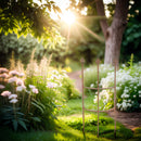 Rankgitter QUADRI Strauchhalter Staudenstütze Rankgerüst halbrund braun Rost Rankhilfe Metall Eisen Deko H/B/T: 70/35/18 cm