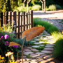 Blattstecker 2 Blätter Rost Deko Gartendeko Edelrost Beetstecker