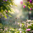 Beetzaun Gartenzaun Rankhilfe Herz Eisen Rost Deko H:62 cm x L:80cm