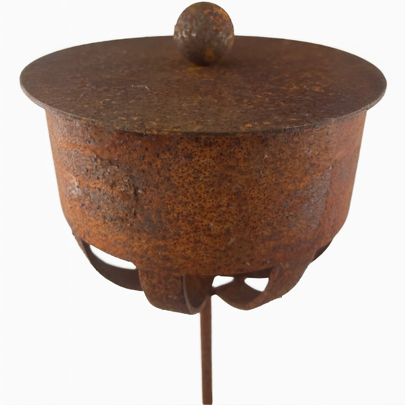 Kerzenhalter in 3 Größen Gartenlicht Rost Deko Outdoor-Kerzen Gartendeko Stab Edelrost