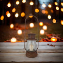 Laterne aus Metall mit Edelrost mit klarem Pressglas Kerzenhalter Rost Deko Leuchtfeuer Gartendeko Edelrost 40cm hoch