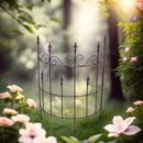 2-er Set Staudenhalter Strauchhalter halbrund Rankhilfe Metall patiniert 80cm hoch