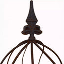 1 Stück Zwiebel Rankhilfe Staudenhalter Metall Staudenstütze für kleinere Stauden Rost verrostet - in zwei Größen