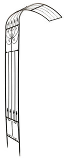 Halbbogen Rosenbogen groß Rankgitter Rankhilfe Rankgerüst Kletterpflanzen Metall Eisen H/B/T 235/130/35cm