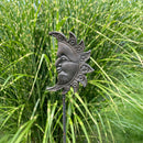 Gartenstecker SONNE Metall Edelrost Stecker Gartendekoration Beet Stab Bodenstecker Spieß 111cm hoch