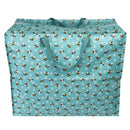 Große Aufbewahrungstasche Einkaufstasche aus recycelten Plastikflaschen Bumblebee Bienen blau