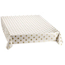 Wachstuchtischdecke PVC "Sterne gold" 1,4m Breite Länge 280 cm Weihnachten Tischdecke