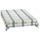 Wachstuchtischdecke PVC "Rayas" Leinen-Struktur 1,4m Br. grün mint senfgelb grau Meterware