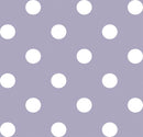 Wachstuchtischdecke "Lilly" Punkte Dots lila flieder glatt elegant Wachstuch Outdoor Indoor Tischdecke 1,4m Br. Meterware