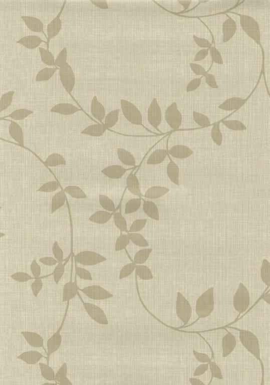 Wachstuchtischdecke Linette beige leaf 1,4m Br. Wachstuch Indoor Outdoor Leinenprägung 260cm Länge