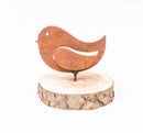 Gartendeko Vögelchen dick klein mit Dorn Schraube Vogel Baumtier Metall Rost Deko 6cm x 6cm