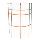 Staudenhalter Strauchhalter Staudenstütze Rankgerüst halbrund braun Rost Rankhilfe Metall Eisen Deko 50cm breit x 85cm hoch