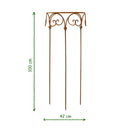 Staudenhalter Staudenbinder rund Rankhilfe Modell B Eisen Rost