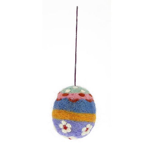 Ostereier aus Filz bunt in verschiedenen Farben fairtrade weich 6 cm hoch leicht unzerbrechlich Ostern