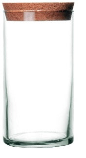 Aufbewahrungsglas "Varon" mit Korken Dekoration recycling Glas La Mediterranea leicht grün recycled nachhaltig in 2 Größen