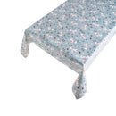 Wachstuchtischdecke PVC "Xmas Deer Light Blue" blau weiß Rentiere Weihnachten Wachstuch Outdoor Indoor Tischdecke 1,4m Br. Meterware