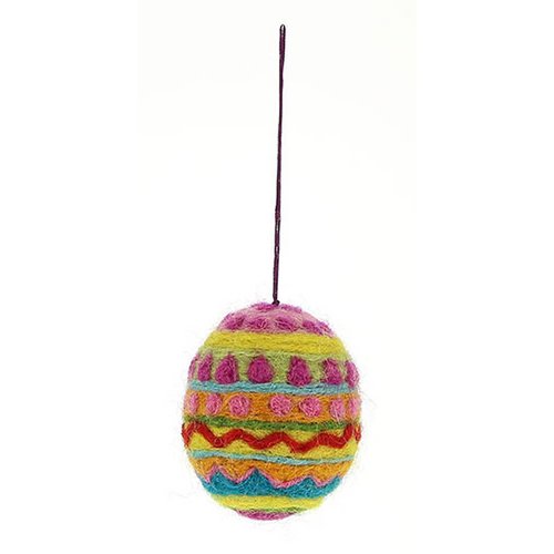 Ostereier aus Filz bunt in verschiedenen Farben fairtrade weich 6 cm hoch leicht unzerbrechlich Ostern