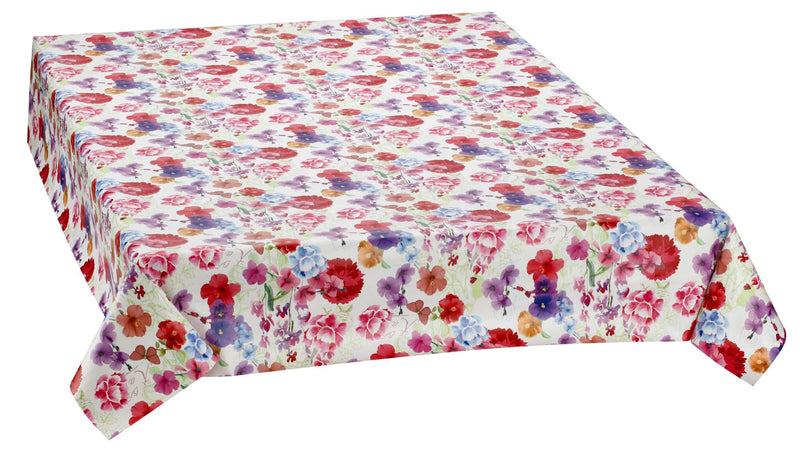 Wachstuchtischdecke "Alice" 1,4m Br. bunte Blumen Wachstuch Meterware