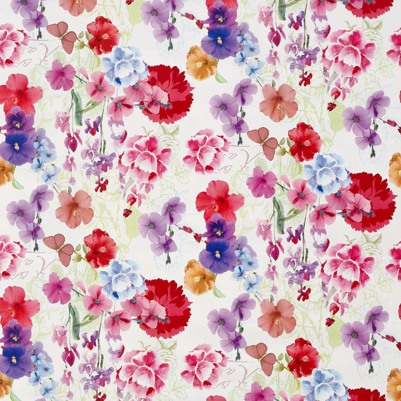 Wachstuchtischdecke "Alice" 1,4m Br. bunte Blumen Wachstuch Meterware