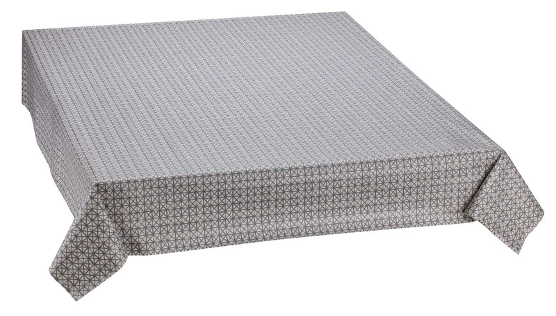 Wachstuchtischdecke "Andy anthrazit" Leinen-Struktur 1,4m Br. Meterware