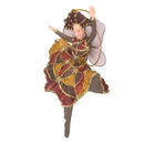 Hänger Baumschmuck Figur Tänzerin Ballerina Elfe braun-gold Ostern Frühling Weihnachten 15cm