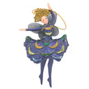 Figur Tänzerin Ballerina Elfe Baumschmuck dunkelblau Ostern Frühling Weihnachten 15cm
