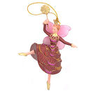 Figur Tänzerin Ballerina Elfe Baumschmuck rot-gold Ostern Frühling Weihnachten 15cm