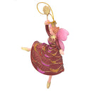 Figur Tänzerin Ballerina Elfe Baumschmuck rot-gold Ostern Frühling Weihnachten 15cm