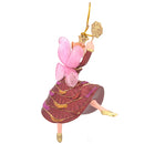 Figur Tänzerin Ballerina Elfe Baumschmuck rot-gold Ostern Frühling Weihnachten 15cm
