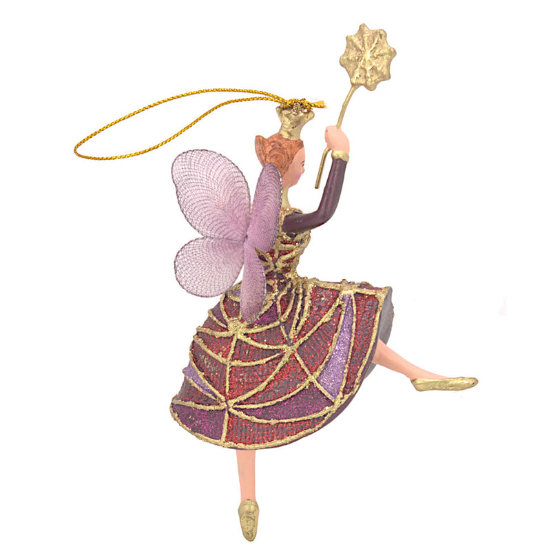 Figur Tänzerin Ballerina Elfe Baumschmuck rot-lila Ostern Frühling Weihnachten 15cm