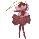 Figur Tänzerin Ballerina Elfe Baumschmuck rot gold Ostern Frühling Weihnachten 15cm