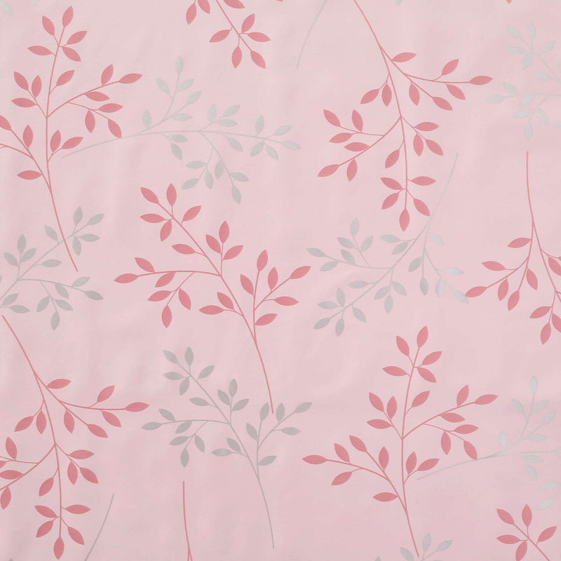 Wachstuchtischdecke Basic chic rosa Zweige Blätter 1,4m Br. Meterware