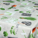 Wachstuchtischdecke "Basilic" Wachstuch Kräuter beige grün 1,4m Br. Meterware