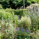 Beetzaun Gartenzaun Rankhilfe Herz Eisen Rost Deko H:50 cm x L:60cm