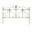 Beetzaun Gartenzaun Rankhilfe Herz Eisen Rost Deko H:62 cm x L:80cm