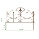 Beetzaun Gartenzaun Rankhilfe Schmetterling Eisen Rost Deko H:50 cm x L:60 cm