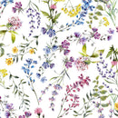 Wachstuchtischdecke "Blumenwiese" 1,4m Breite Länge wählbar