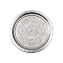 Darjeeling Aluminium-Tablett dekoratives, indisches Design silber