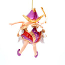 Christbaumschmuck Pummelelfe "Dicke Elfe" Fee rot-weiß-gold Weihnachten Baumschmuck Ornament Anhänger 15cm