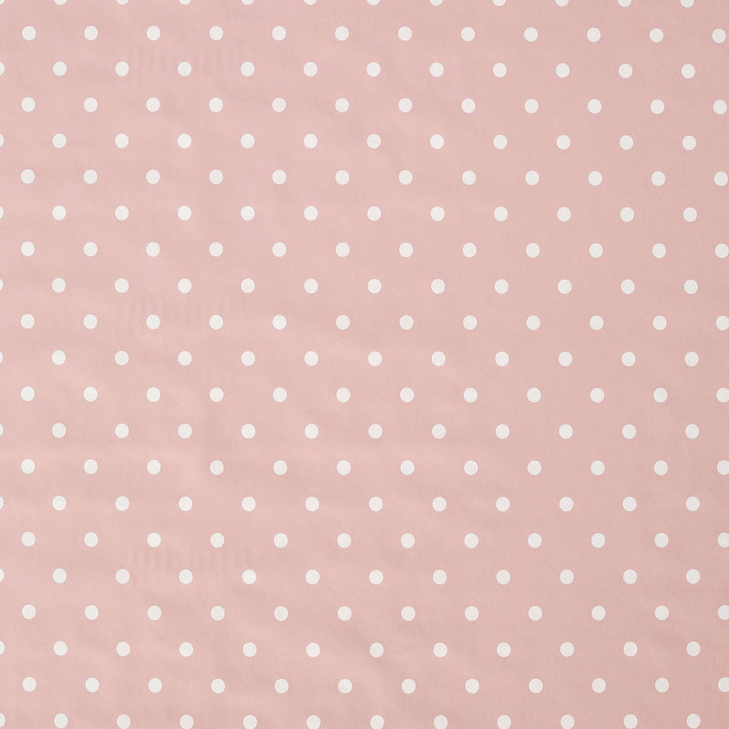Wachstuchtischdecke Dots vintage pink 1,4m Breite Länge wählbar