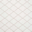 Wachstuchtischdecke "Dunya" weiß beige marokkanisches Fliesenmuster 1,4m Breite Länge wählbar