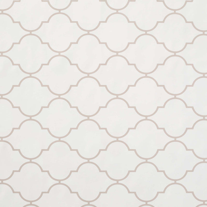 Wachstuchtischdecke "Dunya weiß beige" 1,4m Breite Länge wählbar