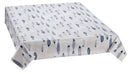 Wachstuchtischdecke PVC "Fische" dunkelblau-weiß Wachstuch Wachstischdecke Kommunion Konfirmation Taufe Breite 140cm Schutzdecke (Meterware)