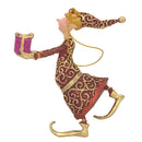 Christbaumschmuck Figur Gabenträger Hänger Baumschmuck rot-gold 13 cm
